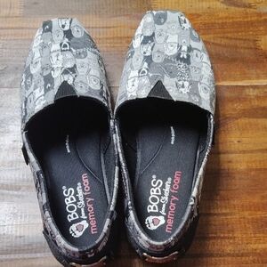 BOBS from Skechers Black and Gray Flats